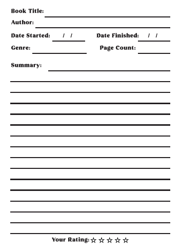 Reading Log Book