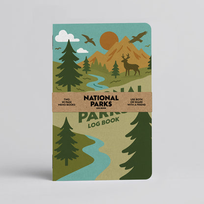 National Parks Logbook - Two - 20 page pocket sized memo books