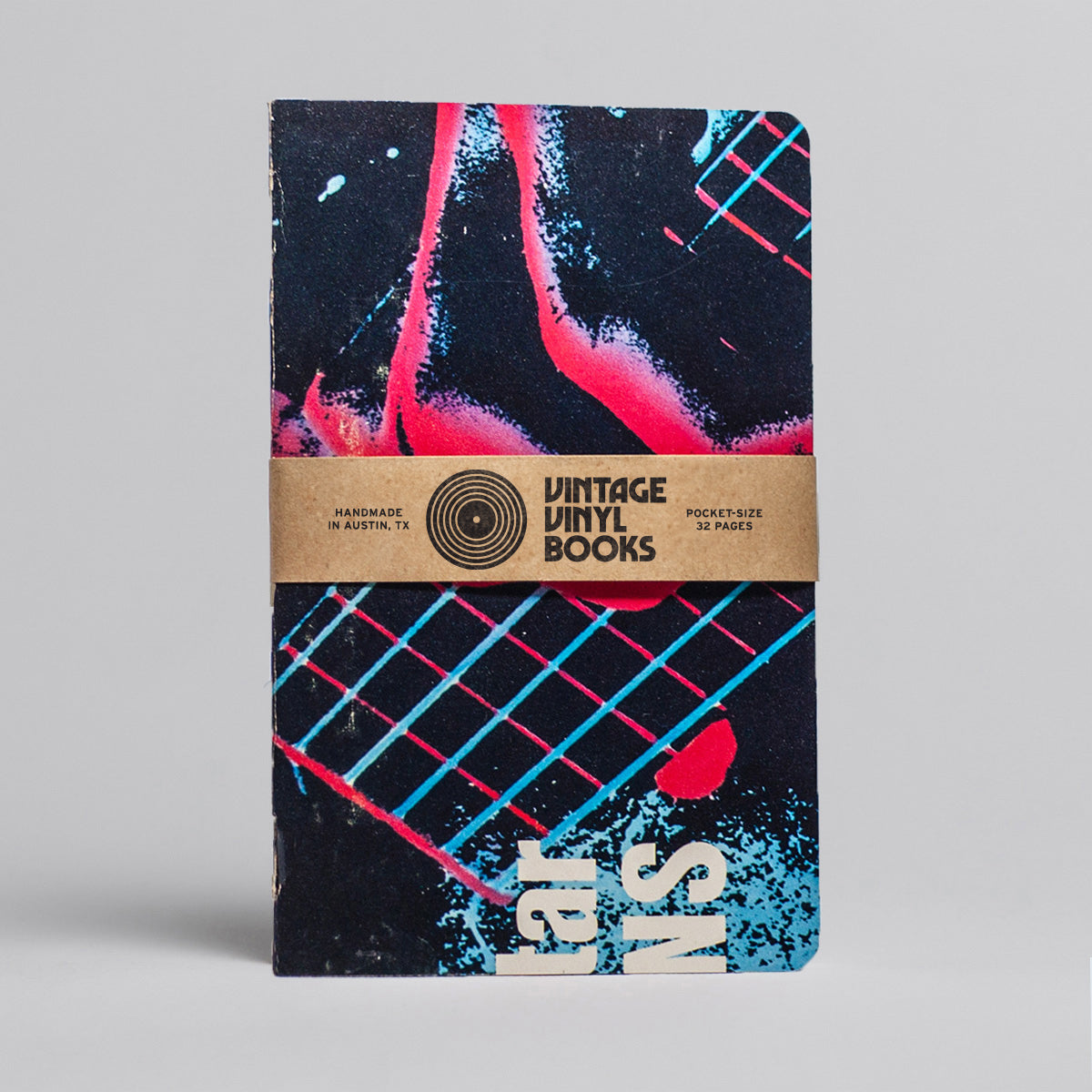 Vinyl Notebook Vintage Vinyl Notebook - 32 Page memo book – Justin Ryan books