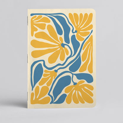 Yellow Floral Notebook