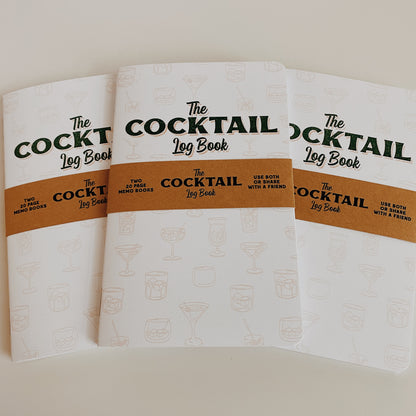 Cocktail Log Book - Two 20-page books