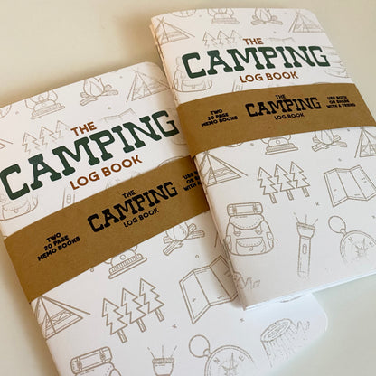 Camping Log Book - Two 20-page books