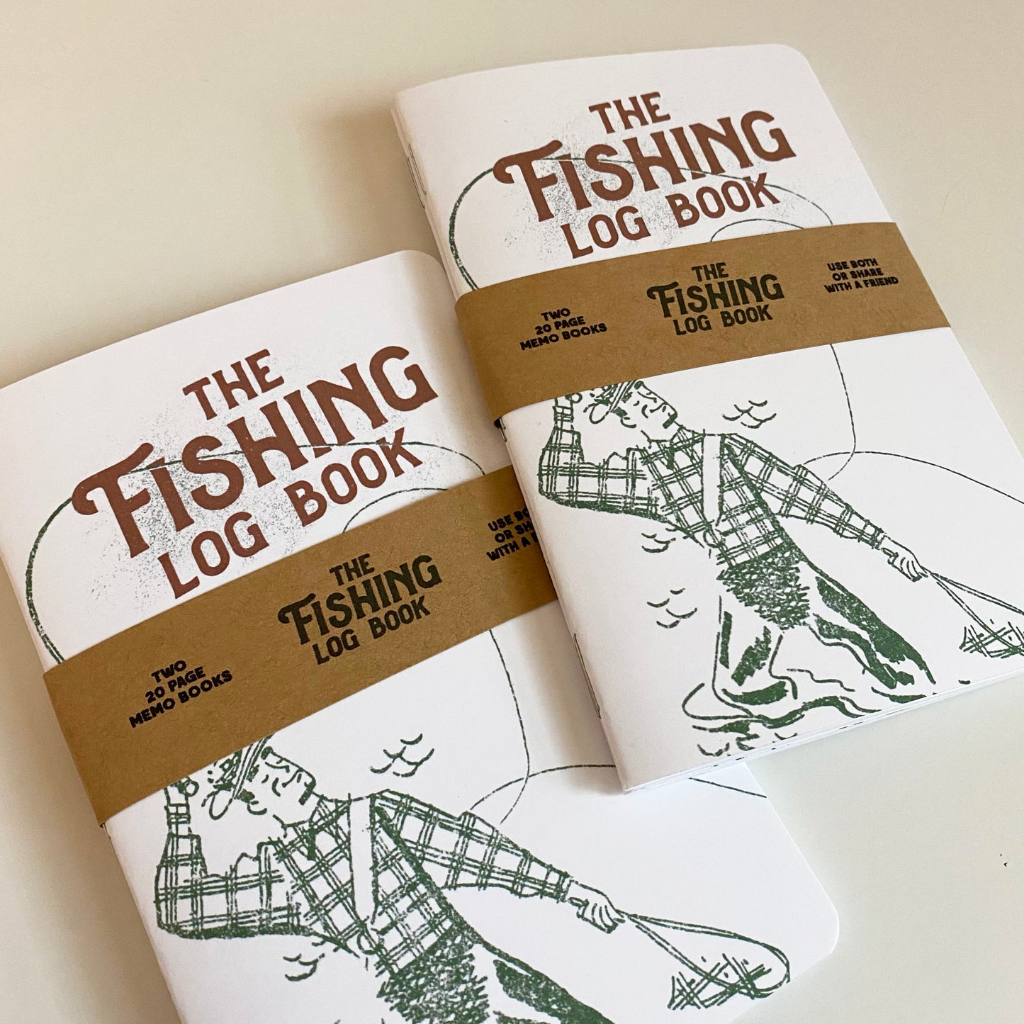 Fishing Log Book - Two 20-page books